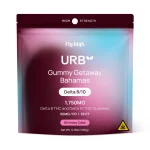 URB Vegan D8/D10 Gummies, 1750mg, Bahamas Birthday Cake