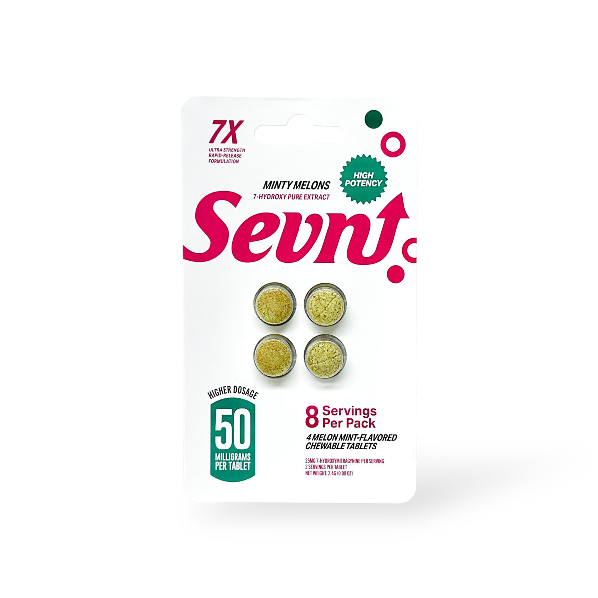 Sevn Minty Melons Flavor 7- Hydroxy pure extract 50mg